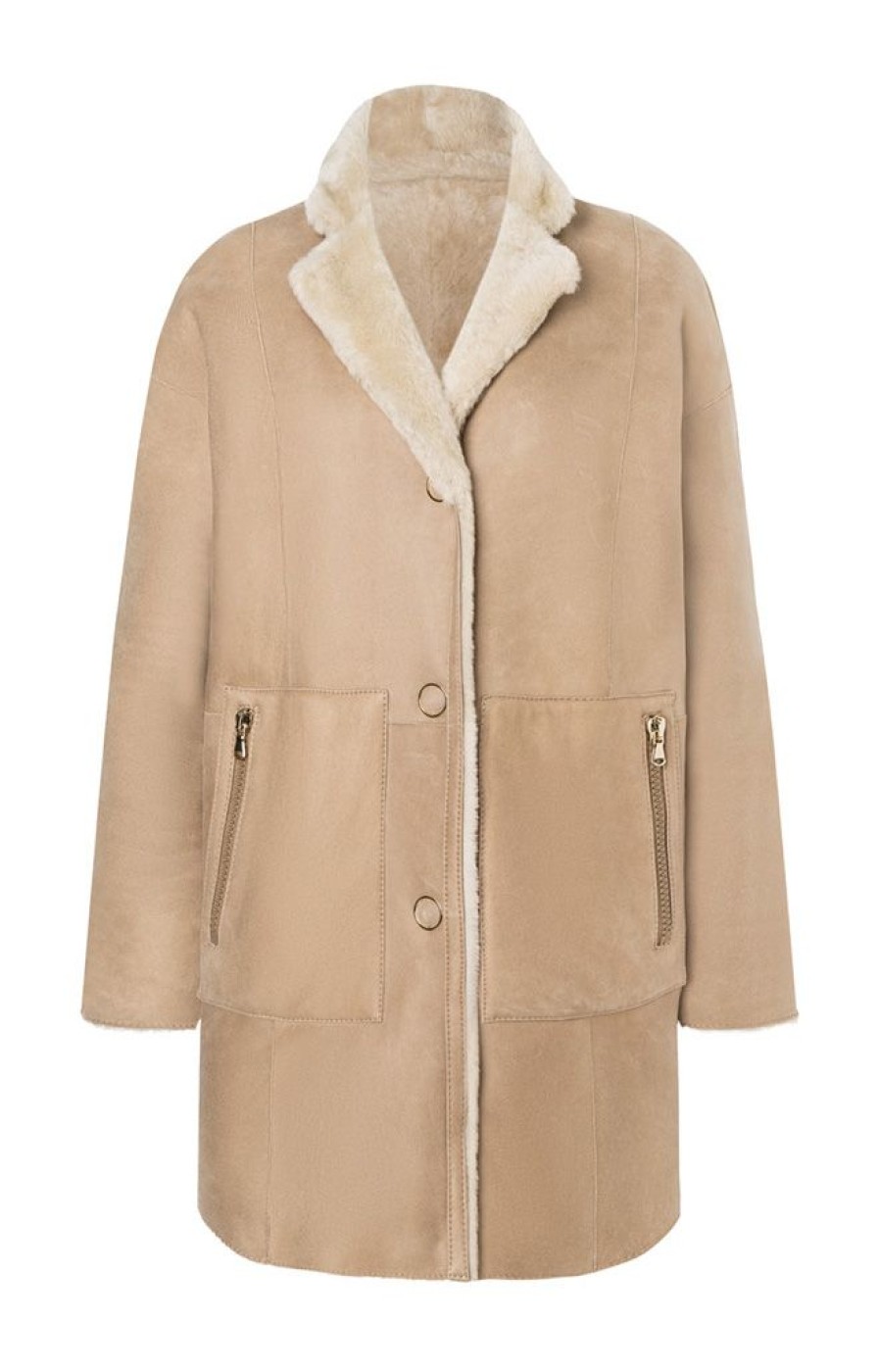 WERNER CHRIST Lambskin Jackets | Desiree: Classic, Reversible Lambskin Coat