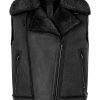 WERNER CHRIST Lambskin Jackets | Paulina: Waistcoat In Biker Look