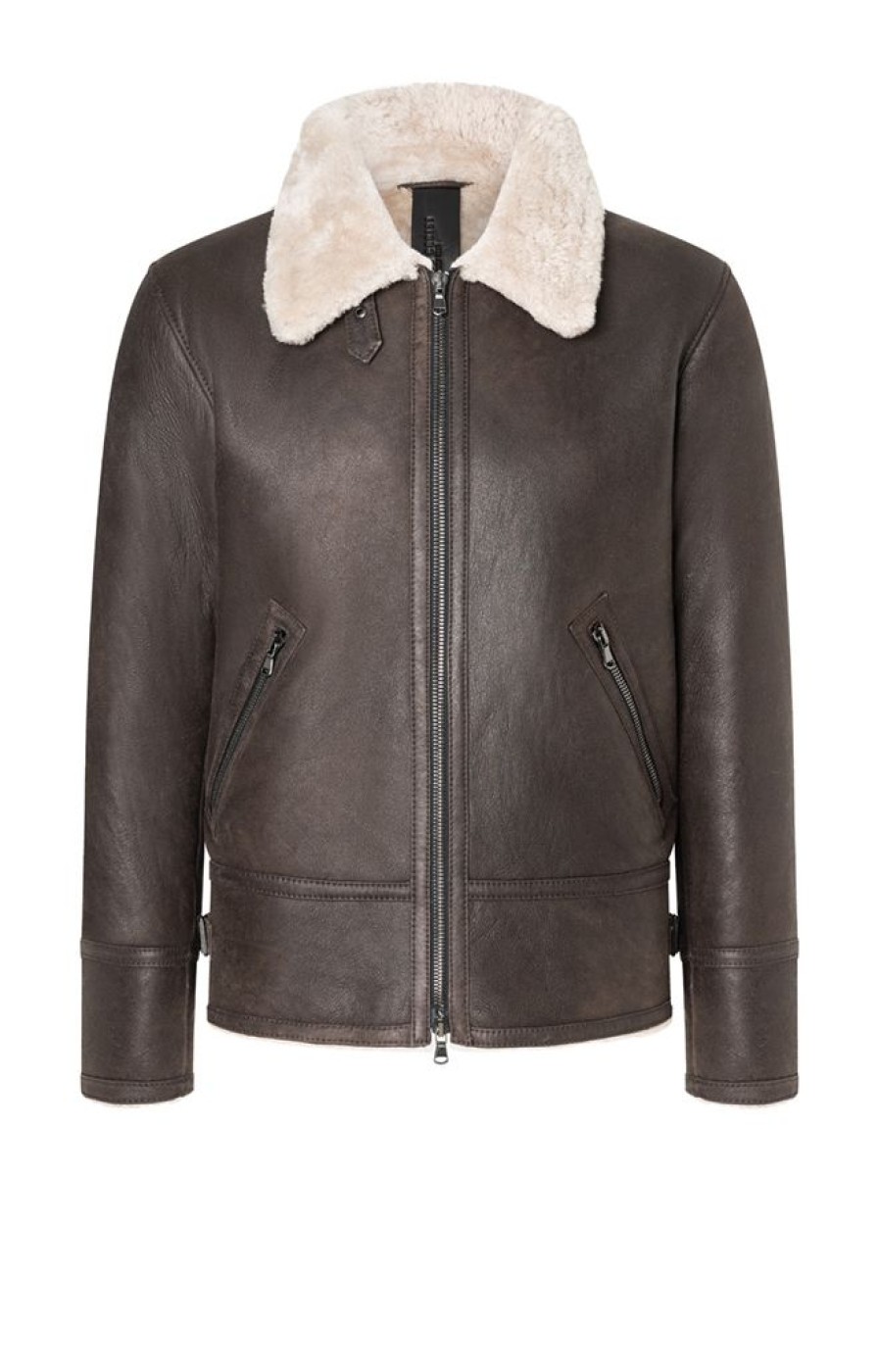 WERNER CHRIST Lambskin Jackets | Alim: Grained Pilot Jacket Crafted In Lambski