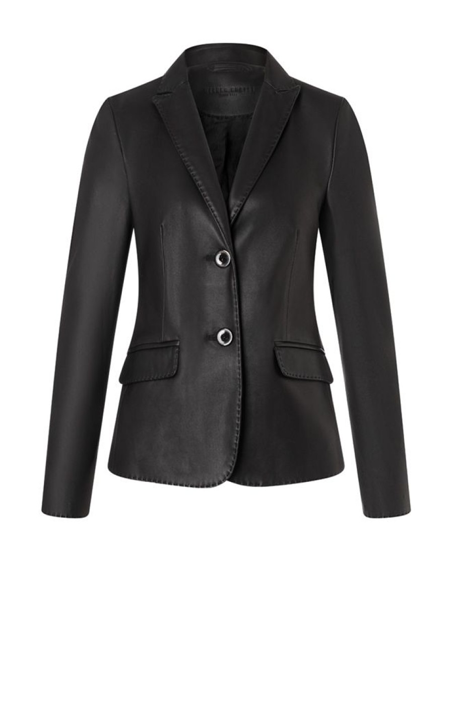 WERNER CHRIST Leather Jackets | Beata: Blazer With Signature Buttons