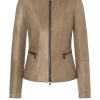 WERNER CHRIST Leather Jackets | Elif: Short Jacket With Biker Details