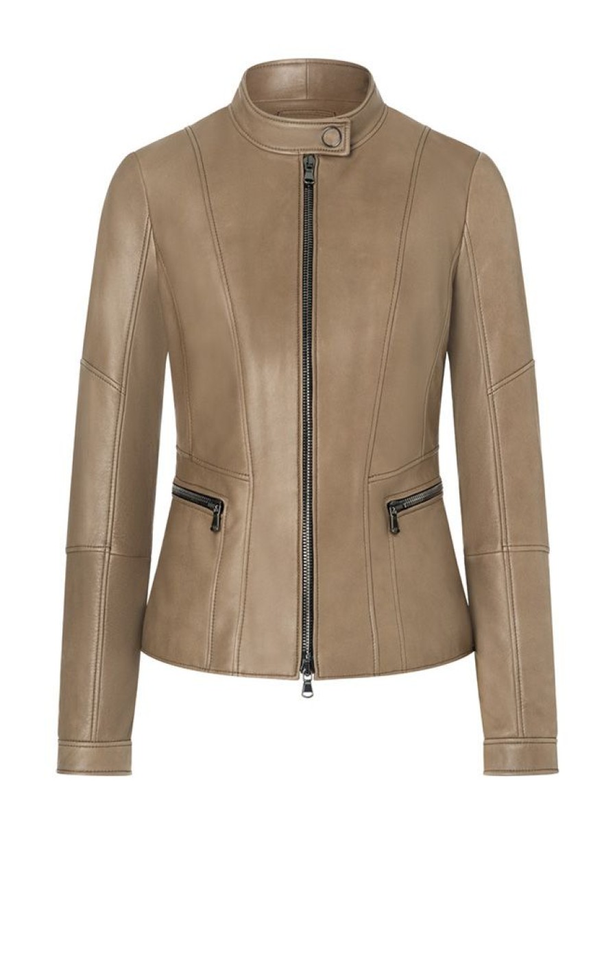 WERNER CHRIST Leather Jackets | Elif: Short Jacket With Biker Details