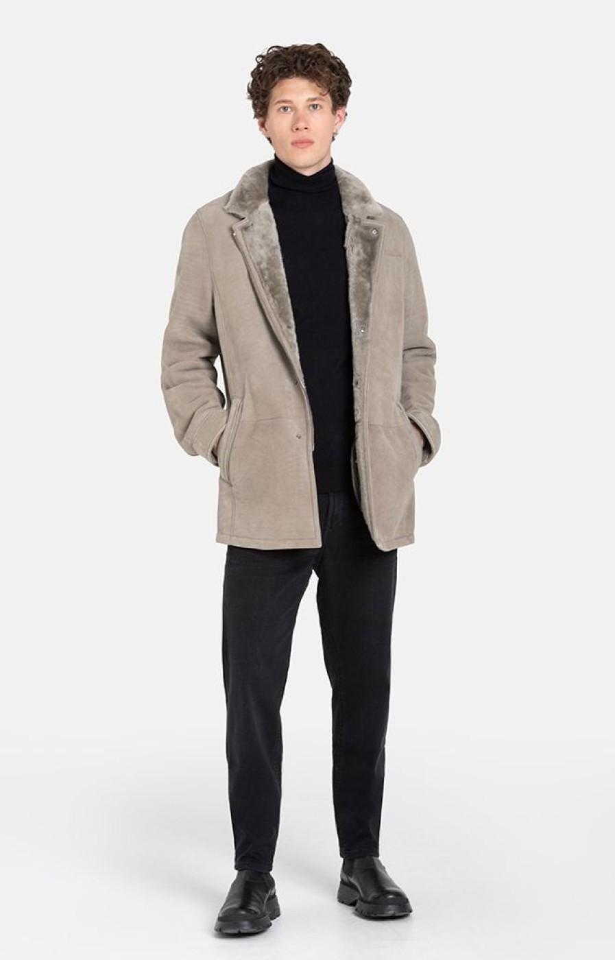 WERNER CHRIST Lambskin Jackets | Aron: Masculine Jacket With Metal Details