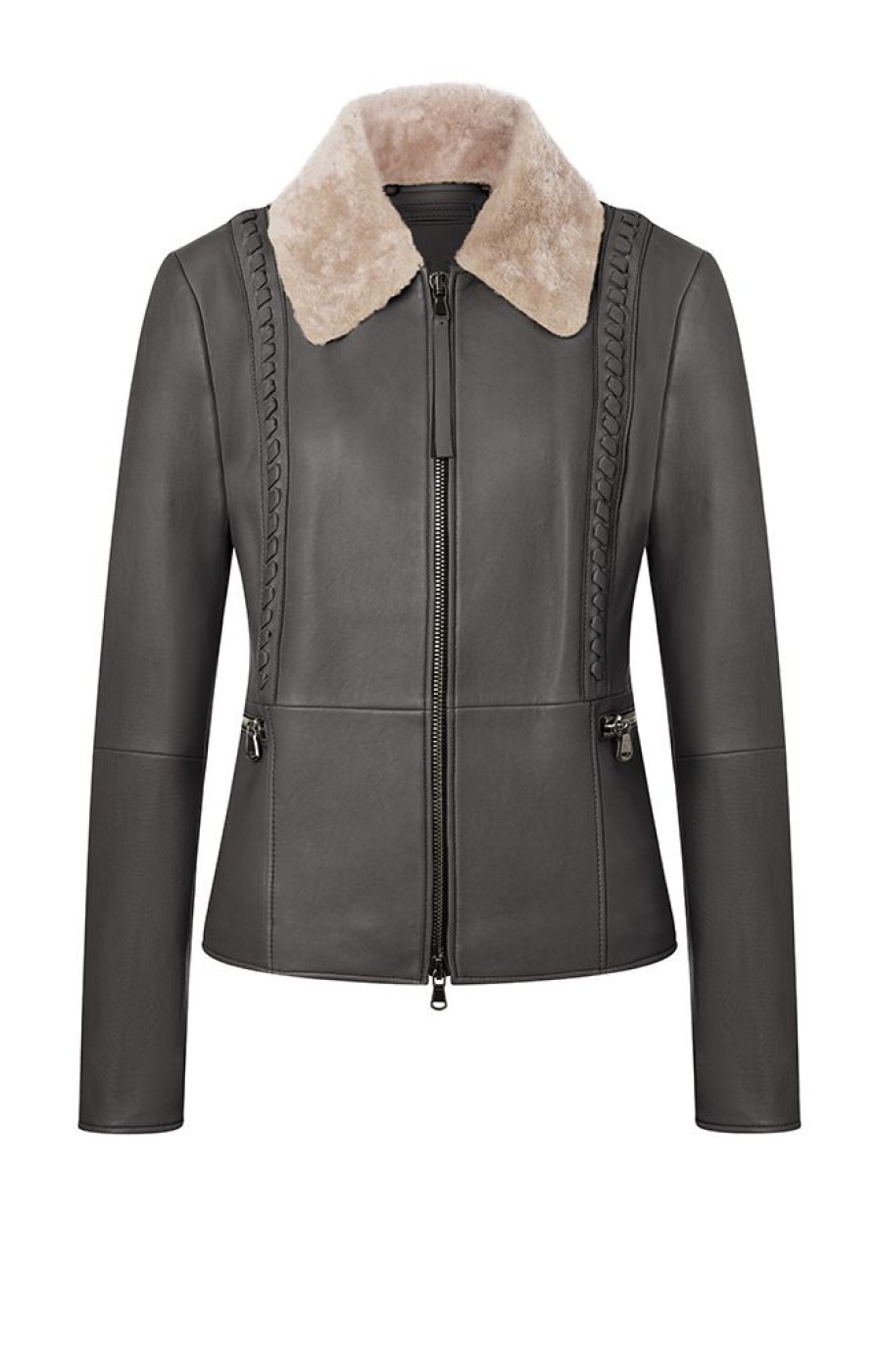 WERNER CHRIST Leather Jackets | Talea C: Jacket With Detachable Collar