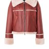 WERNER CHRIST Lambskin Jackets | Heidi: Short, Napped Jacket With Wool Effects