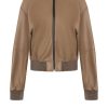 WERNER CHRIST Leather Jackets | Babsi: College Blouson With Deep Set Sleeves