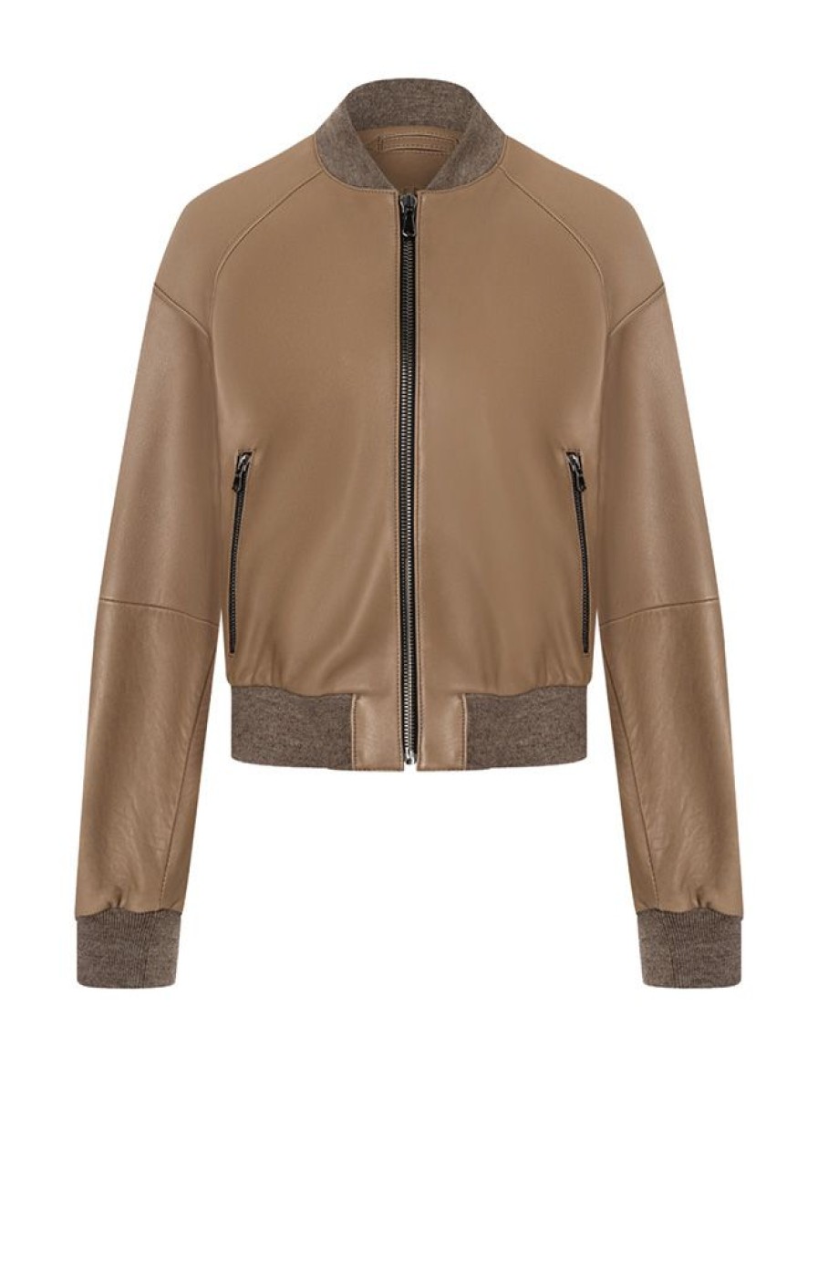 WERNER CHRIST Leather Jackets | Babsi: College Blouson With Deep Set Sleeves