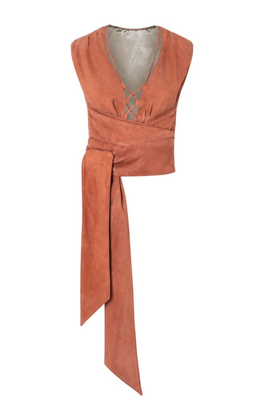 WERNER CHRIST Accessoires | Elsa: Sleeveless Top In A Wrap Look