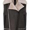 WERNER CHRIST Lambskin Jackets | Paulina: Waistcoat In Biker Look