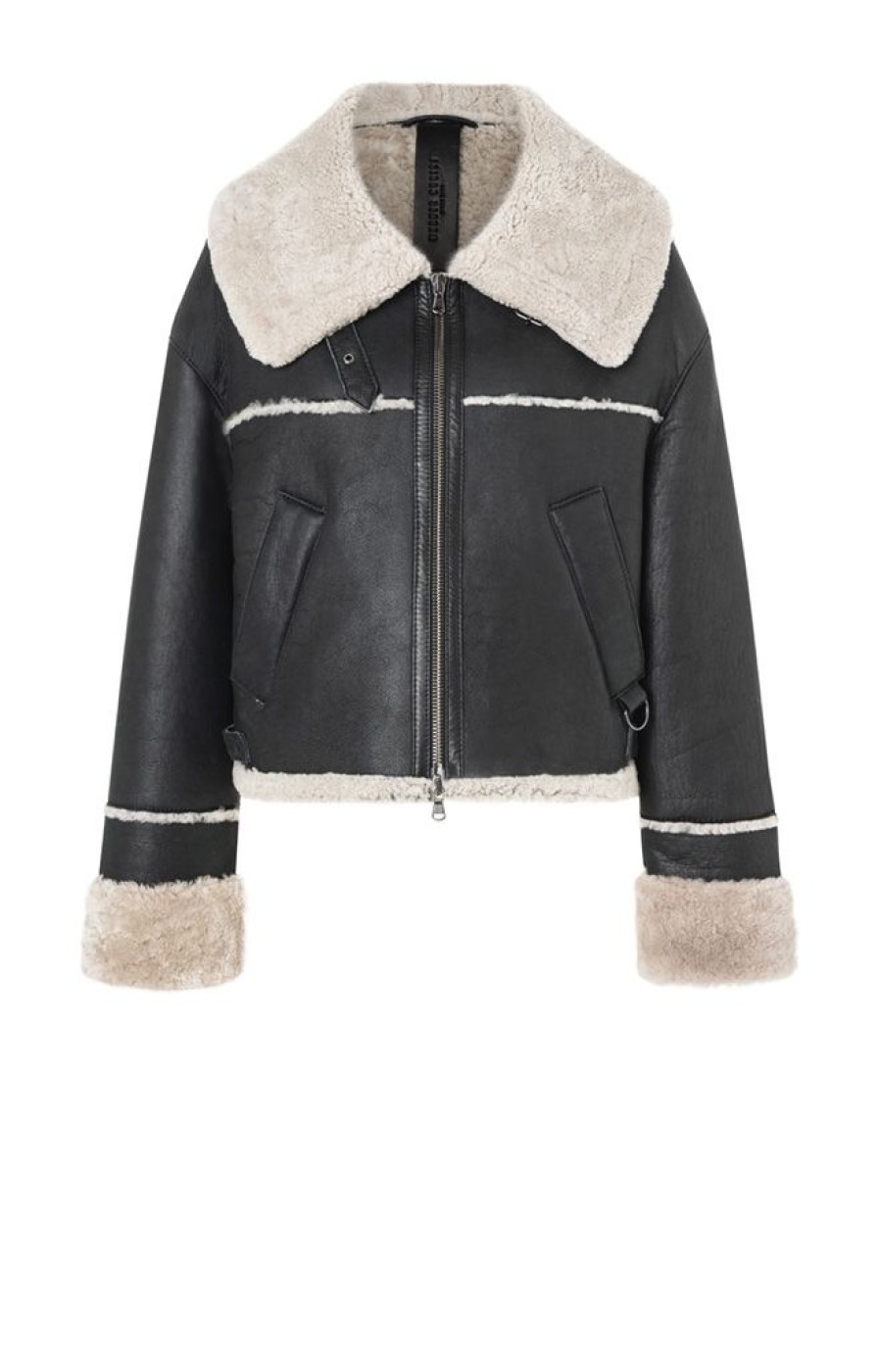 WERNER CHRIST Lambskin Jackets | Heidi: Short, Napped Jacket With Wool Effects