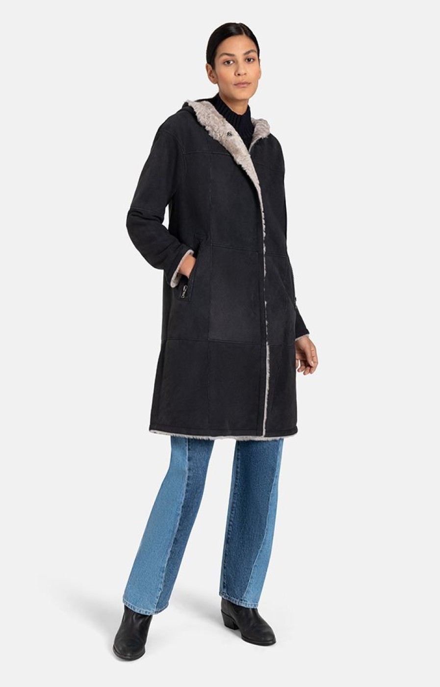 WERNER CHRIST Lambskin Jackets | Dorothea: Casual Lightweight Hooded Coat