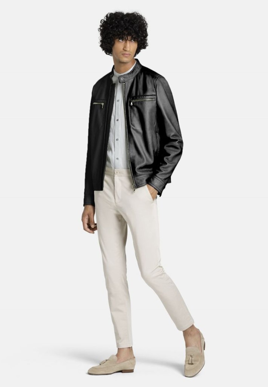 WERNER CHRIST Leather Jackets | Taylor: Grained Nappa Jacket For Purists