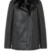 WERNER CHRIST Lambskin Jackets | Saphira: Oversized Jacket In Biker Style