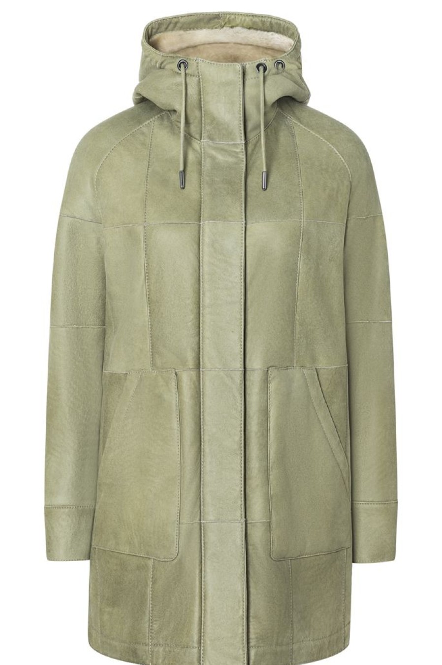 WERNER CHRIST Lambskin Jackets | Cosima: Parka-Style Hooded Jacket