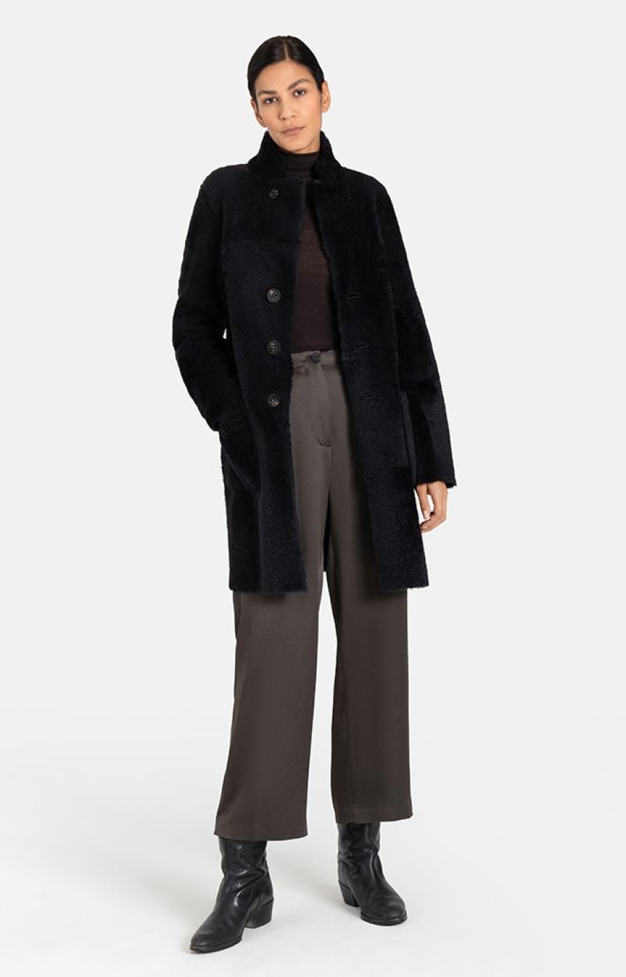 WERNER CHRIST Lambskin Jackets | Dunja Cw: Reversible Coat In A Blazer Style