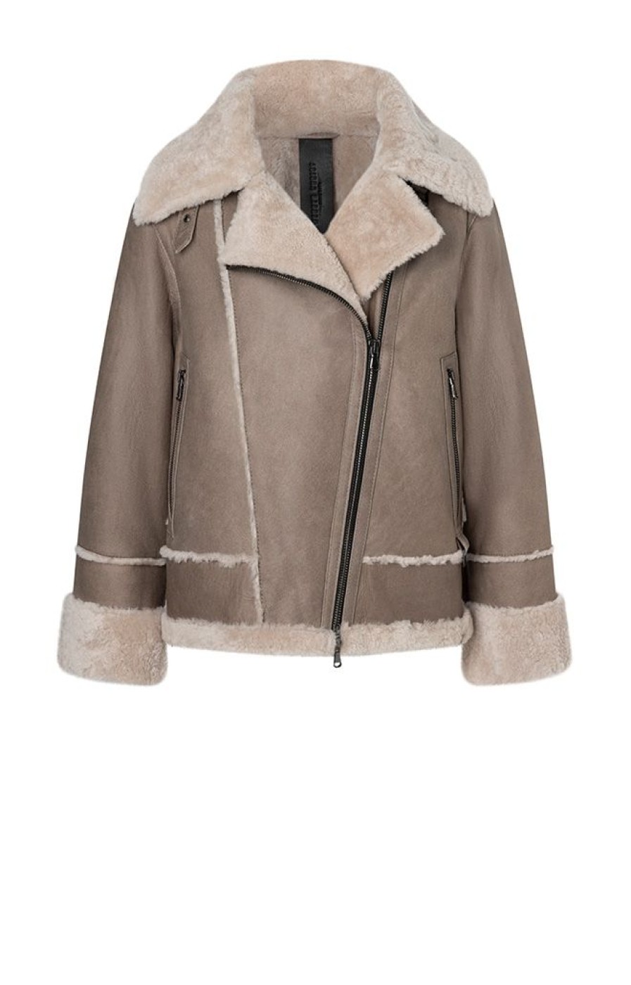 WERNER CHRIST Lambskin Jackets | Paloma: Sporty Oversized Biker Jacket