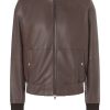 WERNER CHRIST Leather Jackets | Dorian: Classic Blouson With Knitted Details