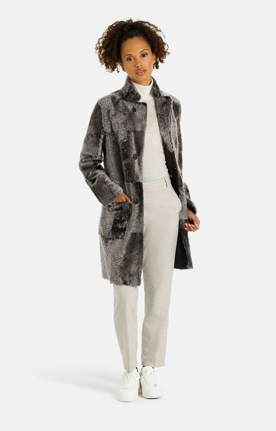 WERNER CHRIST Lambskin Jackets | Dunja Cw: Reversible Coat In A Blazer Style