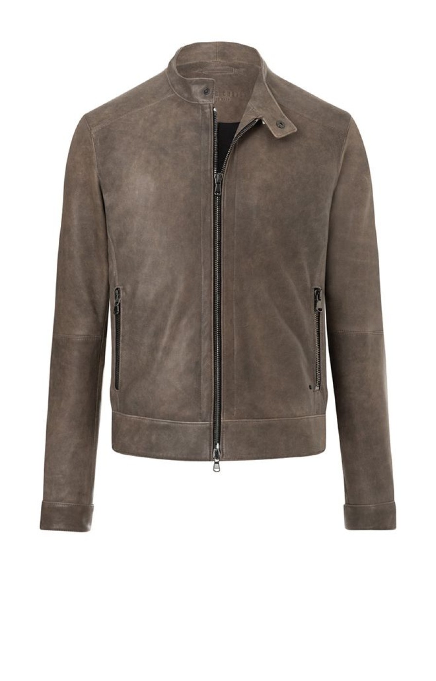 WERNER CHRIST Leather Jackets | Toto: Vintage Look, Lamb Nappa Biker Jacket