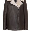 WERNER CHRIST Lambskin Jackets | Saphira: Oversized Jacket In Biker Style