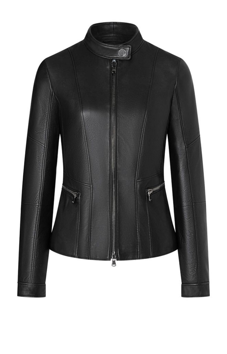 WERNER CHRIST Leather Jackets | Elif: Short Jacket With Biker Details