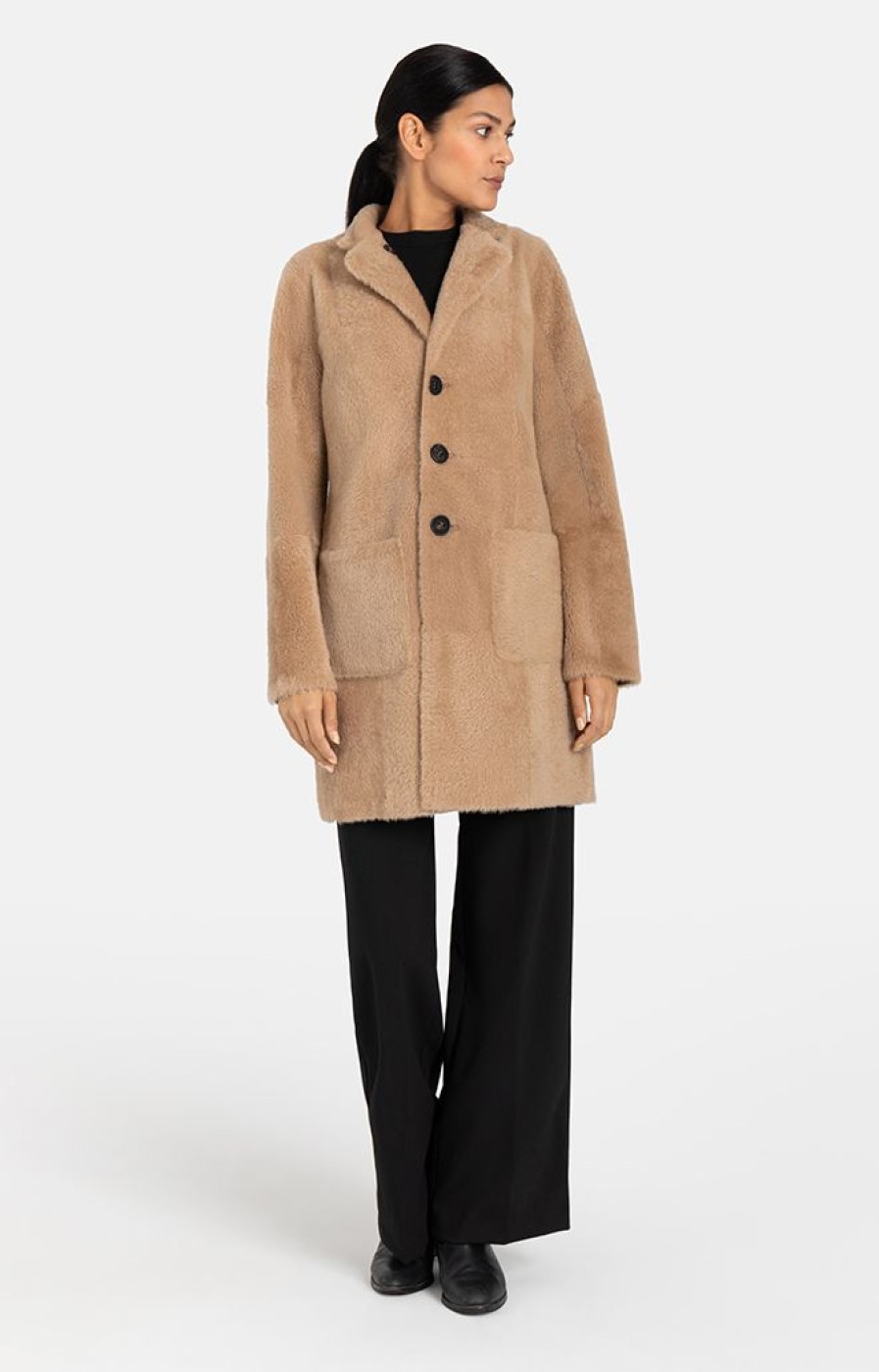 WERNER CHRIST Lambskin Jackets | Dunja Cw: Reversible Coat In A Blazer Style