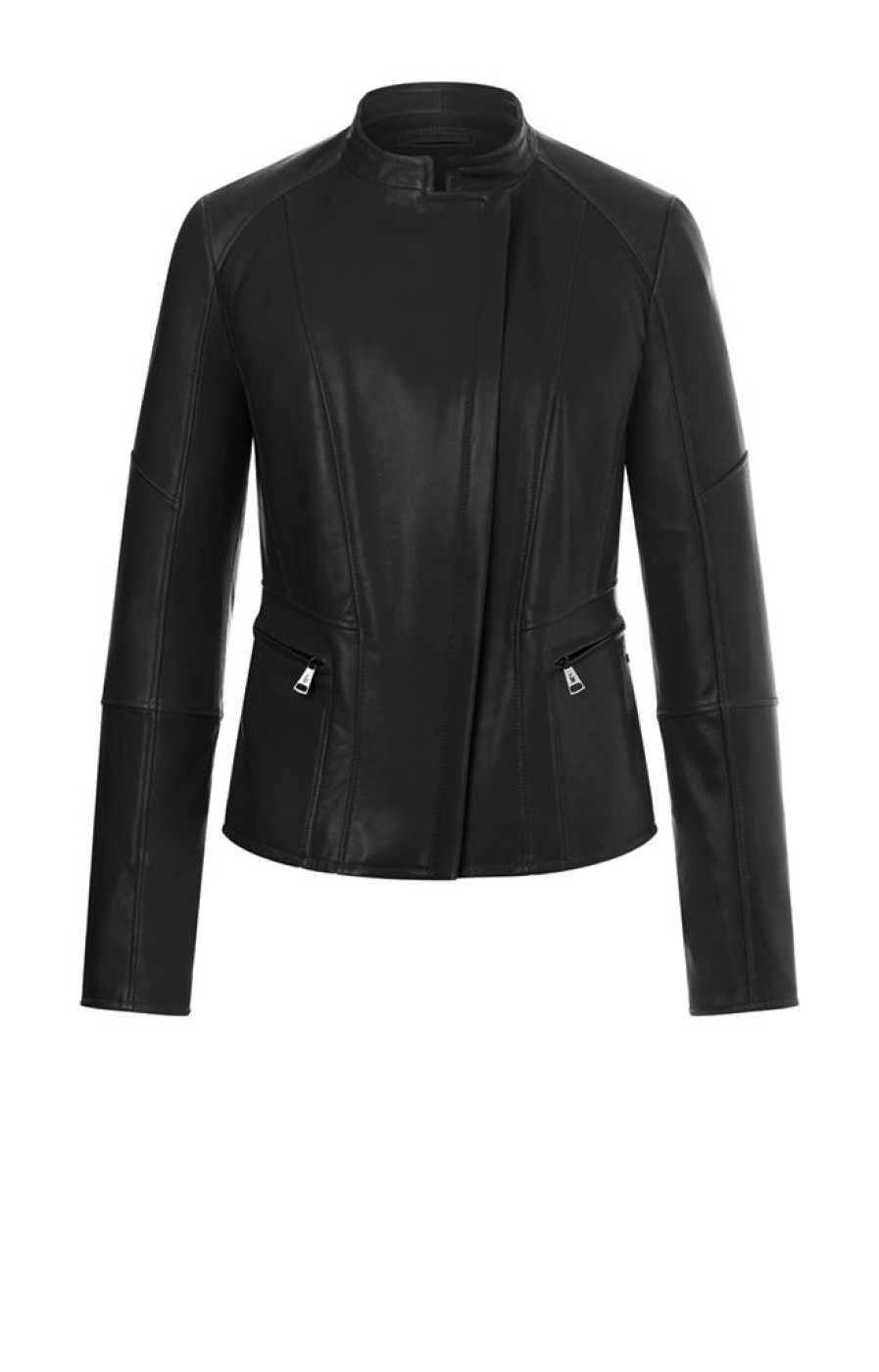 WERNER CHRIST Leather Jackets | Corinna: Biker Jacket Crafted In Lamb Nappa