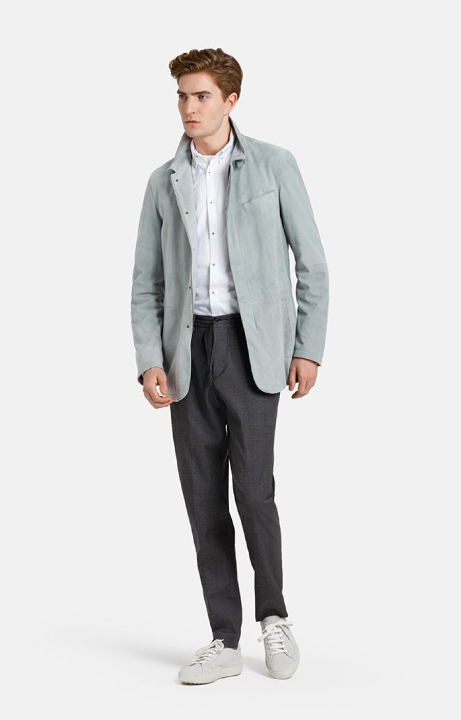 WERNER CHRIST Leather Jackets | Ferdinand: Leather Blazer With Linen Lining