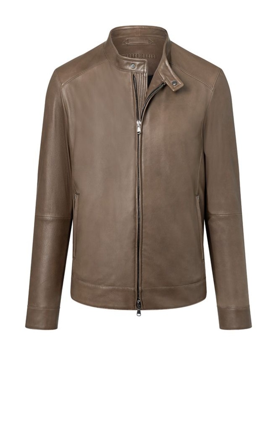 WERNER CHRIST Leather Jackets | Javier: Clean Biker Style With Detailed Stitc