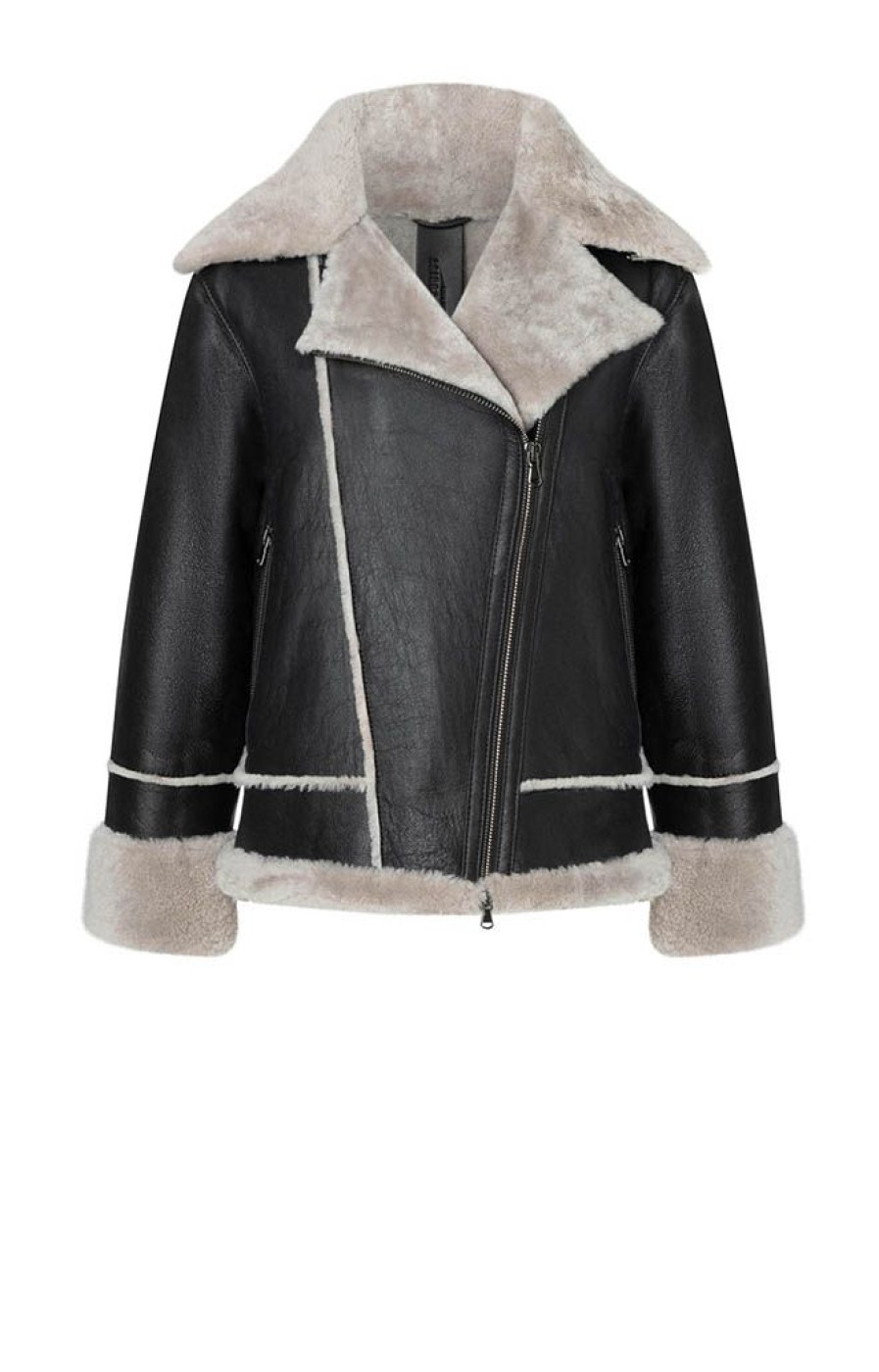 WERNER CHRIST Lambskin Jackets | Paloma: Sporty Oversized Biker Jacket