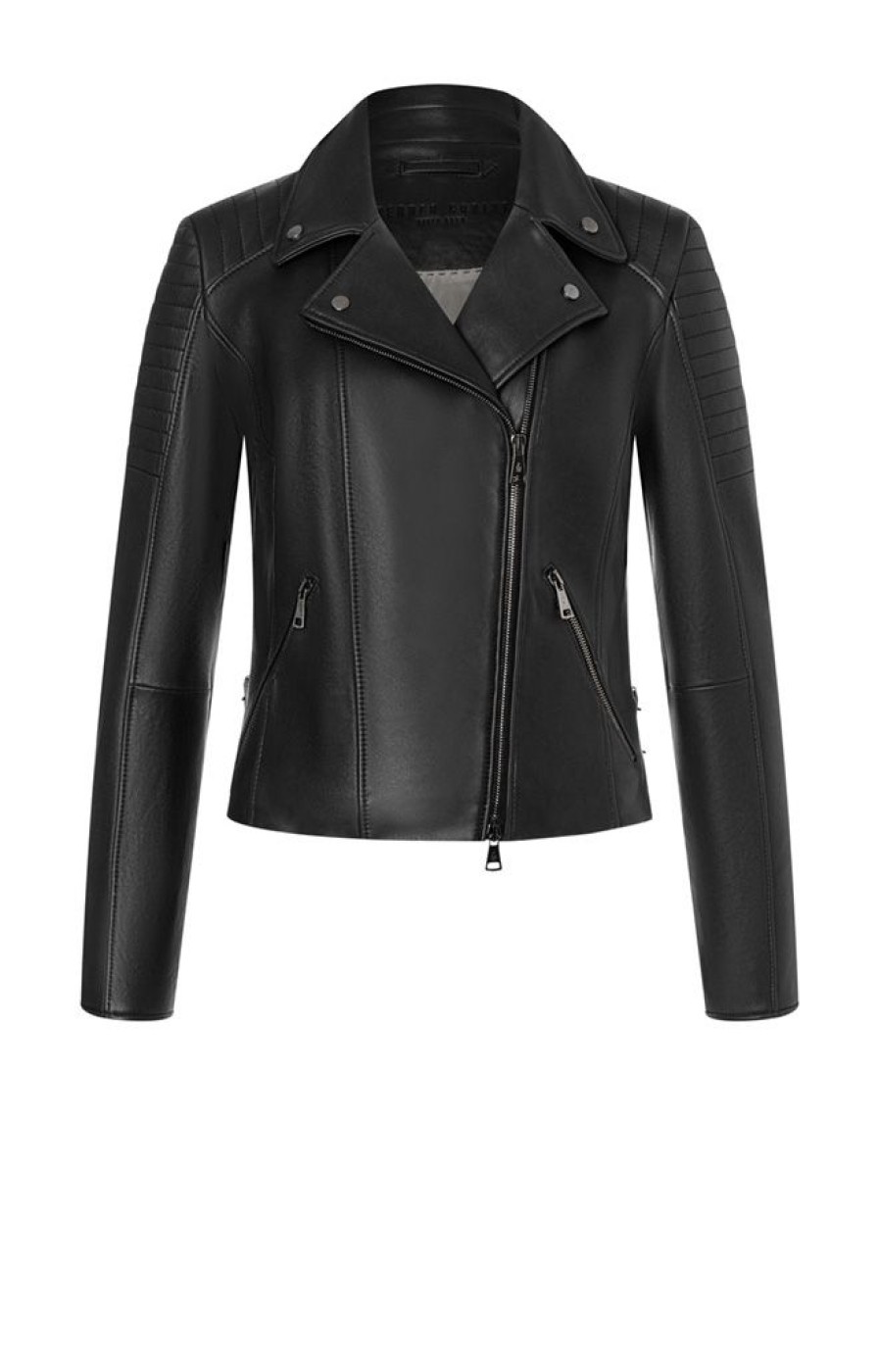 WERNER CHRIST Leather Jackets | Celine: Biker Jacket With Topstitched Details