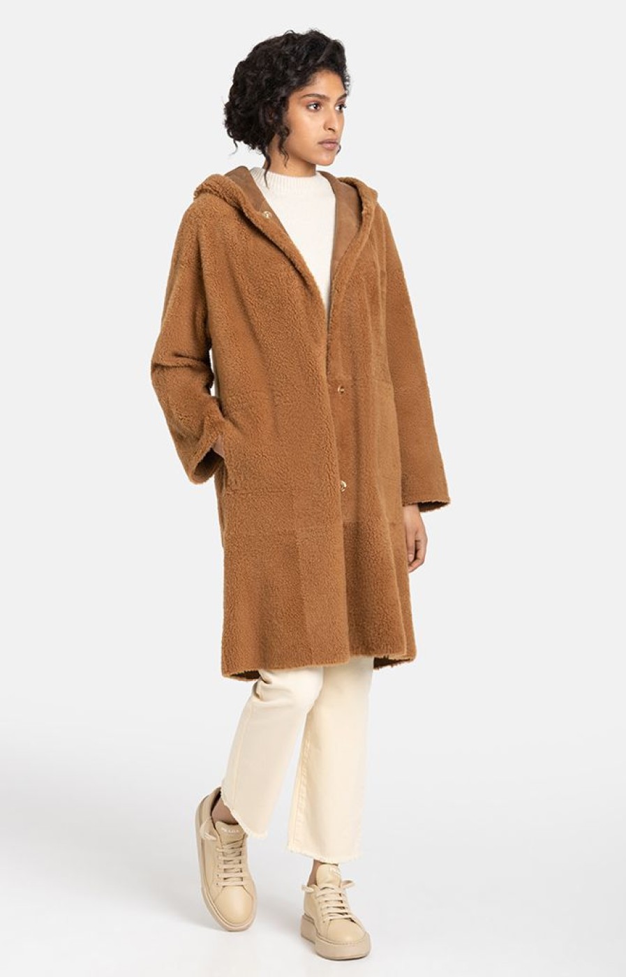 WERNER CHRIST Lambskin Jackets | Leona: Classic Coat With Hood