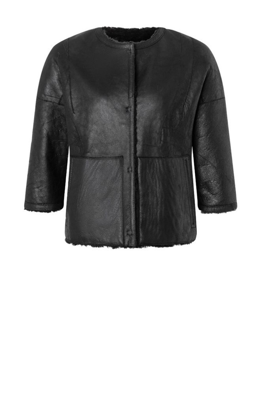 WERNER CHRIST Lambskin Jackets | Gitta: Reversible Jacket With Reduced-Length