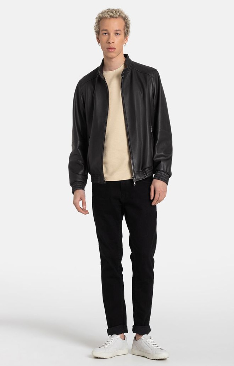 WERNER CHRIST Leather Jackets | Donald: Classic Blouson In Lamb Nappa