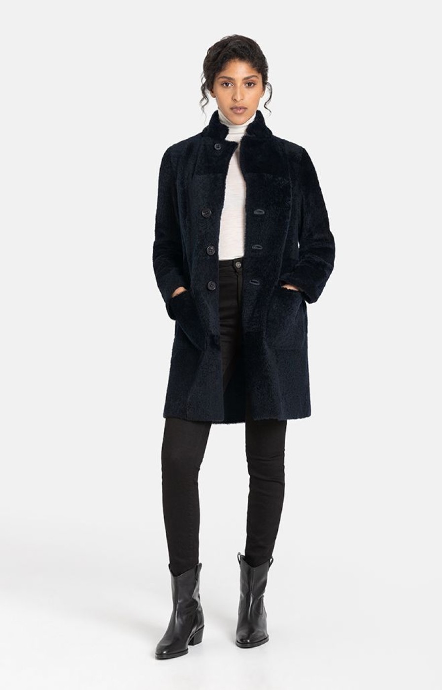 WERNER CHRIST Lambskin Jackets | Dunja Cw: Reversible Coat In A Blazer Style