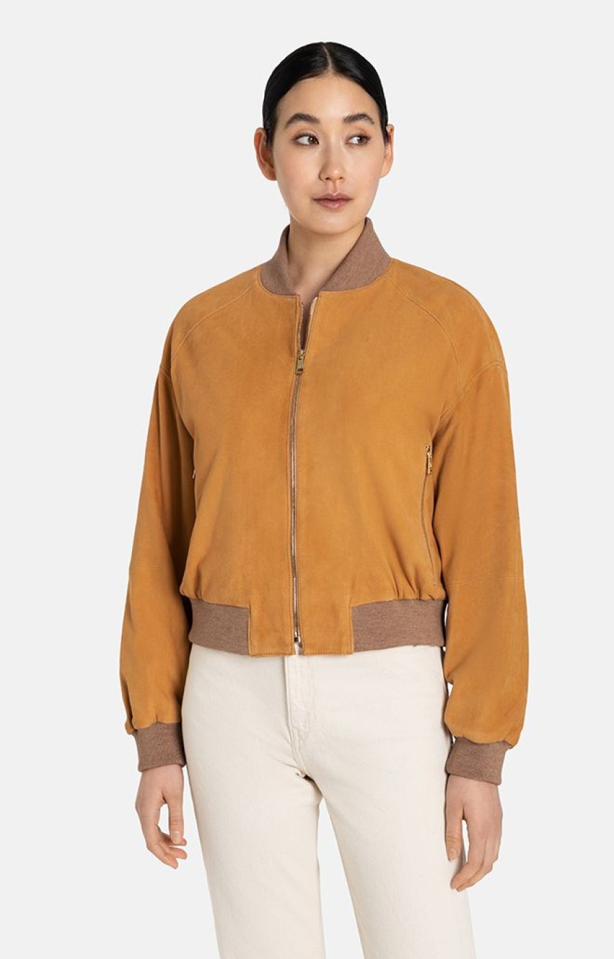 WERNER CHRIST Leather Jackets | Babsi: College Blouson With Deep Sleeve